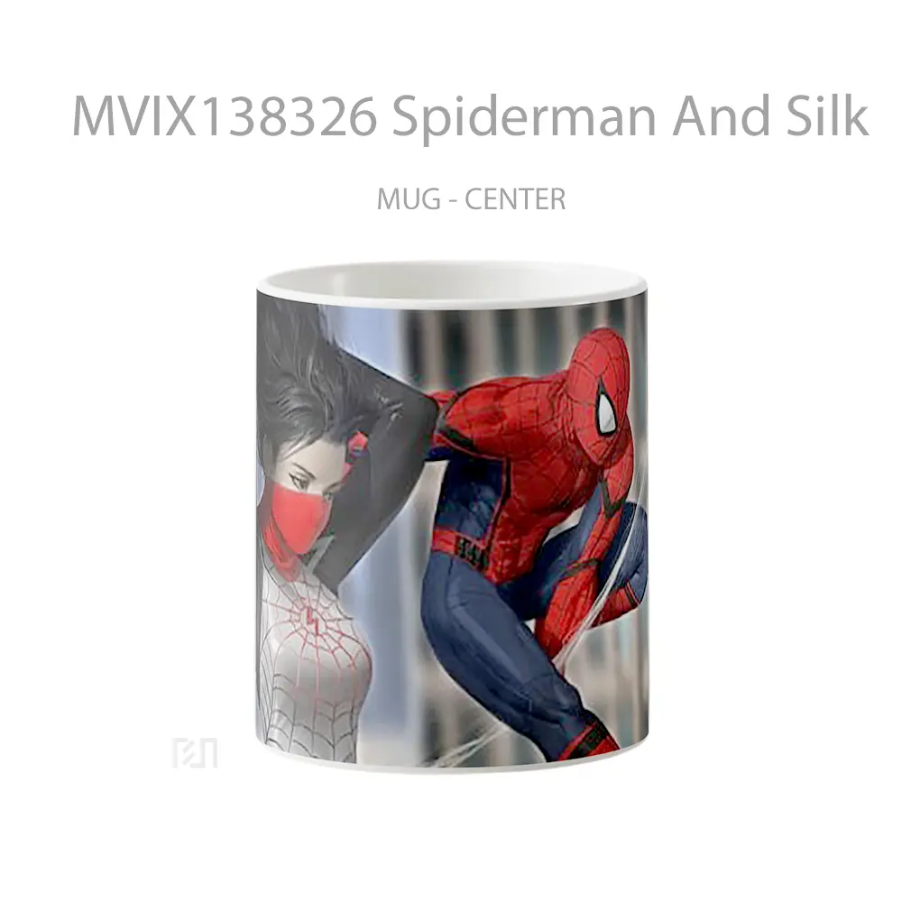 Mug Spiderman And Silk Gelas Superhero