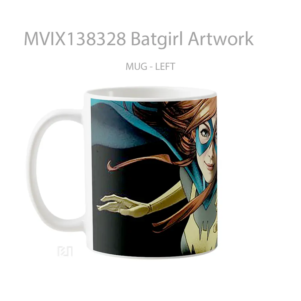 Mug Batgirl Artwork Gelas Superhero - All-side / Desain