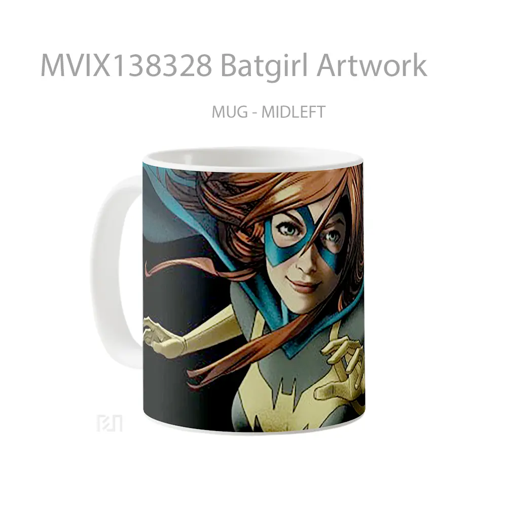 Mug Batgirl Artwork Gelas Superhero - All-side / Desain