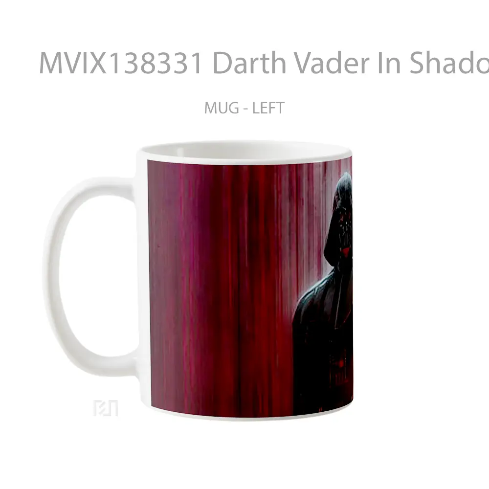 Mug Darth Vader In Shadows Gelas Star Wars - All-side / Desain