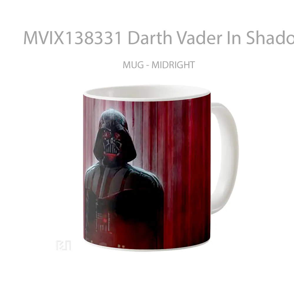 Mug Darth Vader In Shadows Gelas Star Wars - All-side / Desain