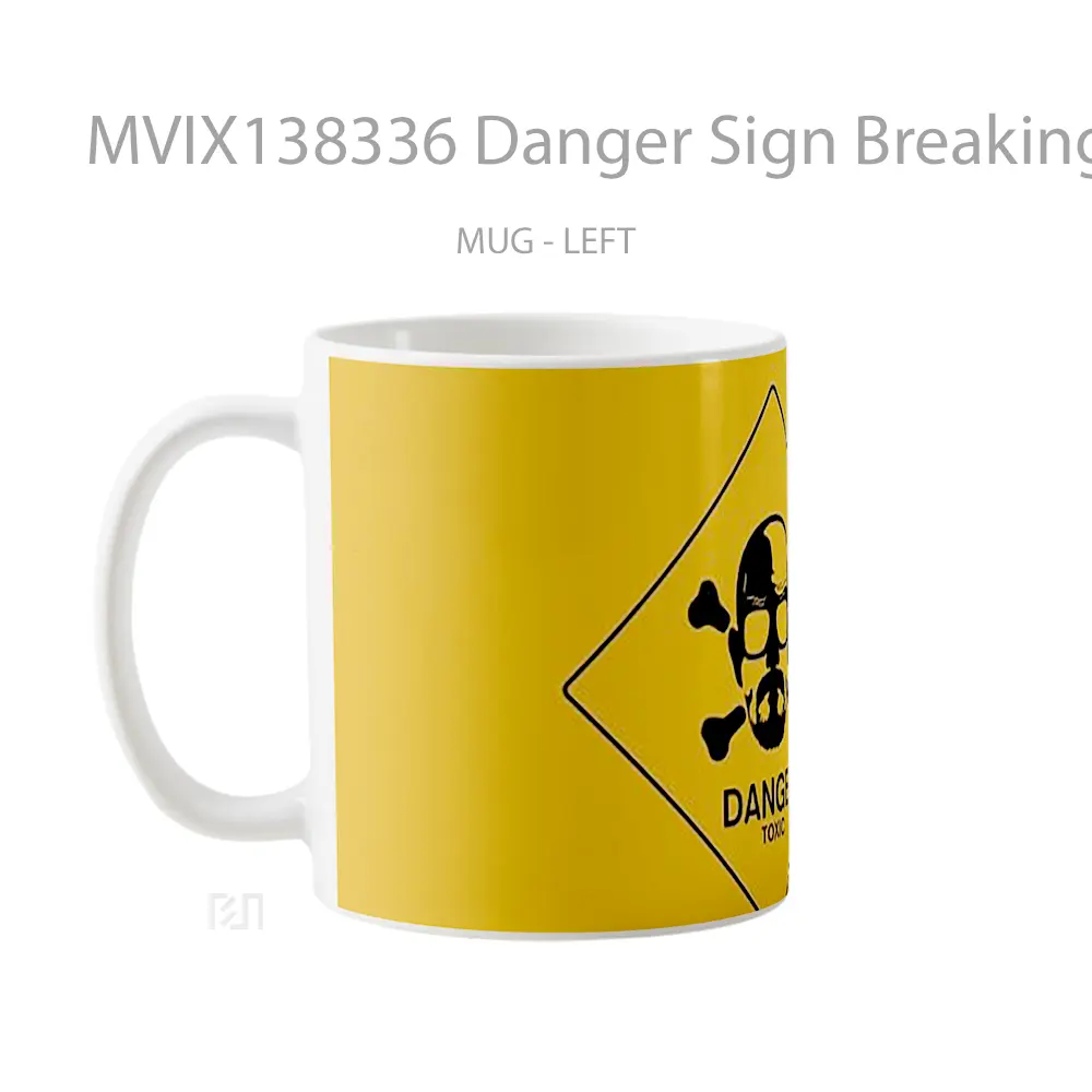 Mug Danger Sign Breaking Bad Gelas Keramik Unik - All-side / Desain