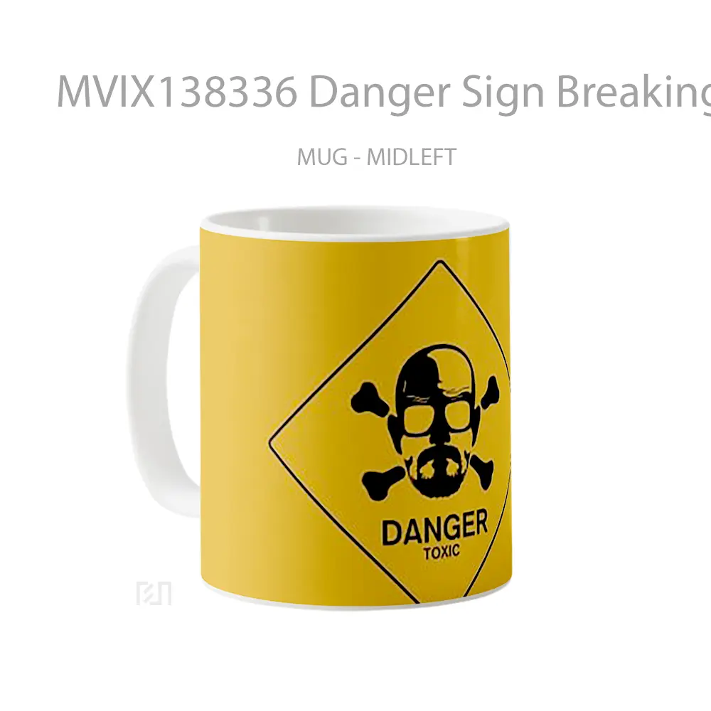 Mug Danger Sign Breaking Bad Gelas Keramik Unik - All-side / Desain