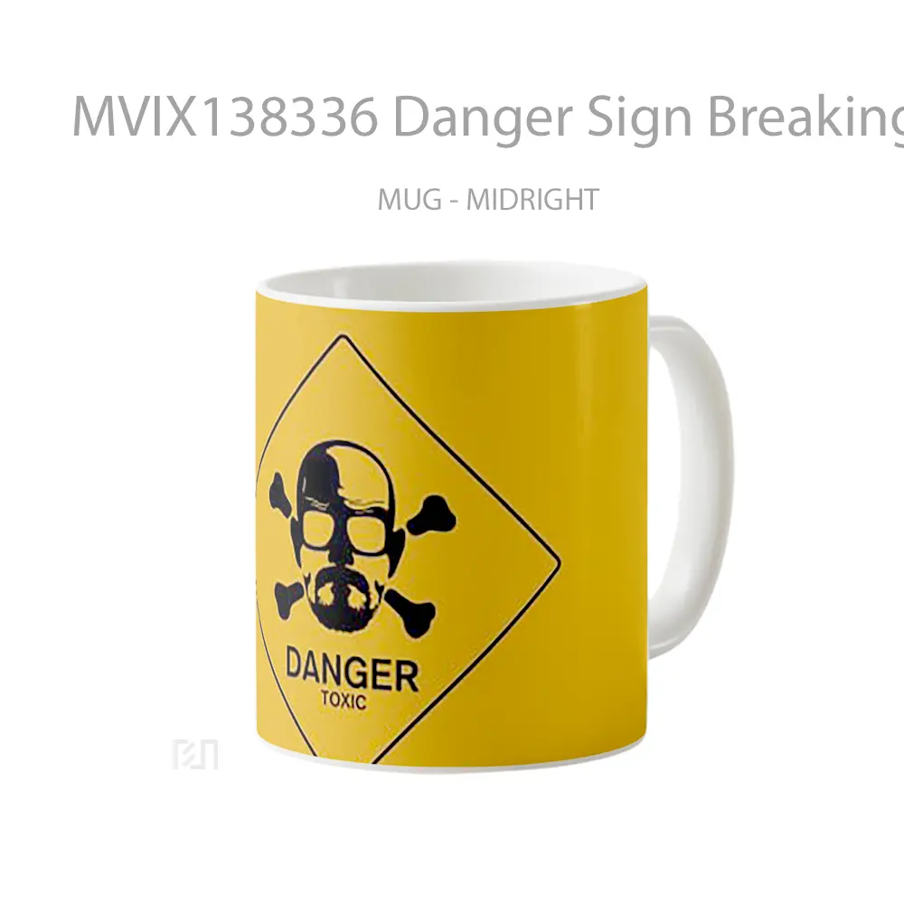 Mug Danger Sign Breaking Bad Gelas Keramik Unik - All-side / Desain
