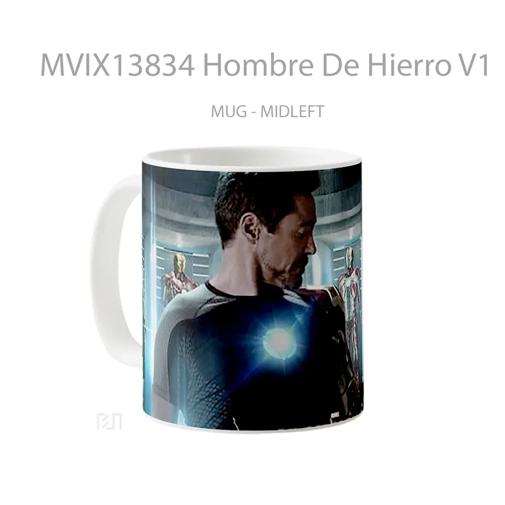 Mug Hombre De Hierro V1 Gelas Keramik Unik - All-side / Desain