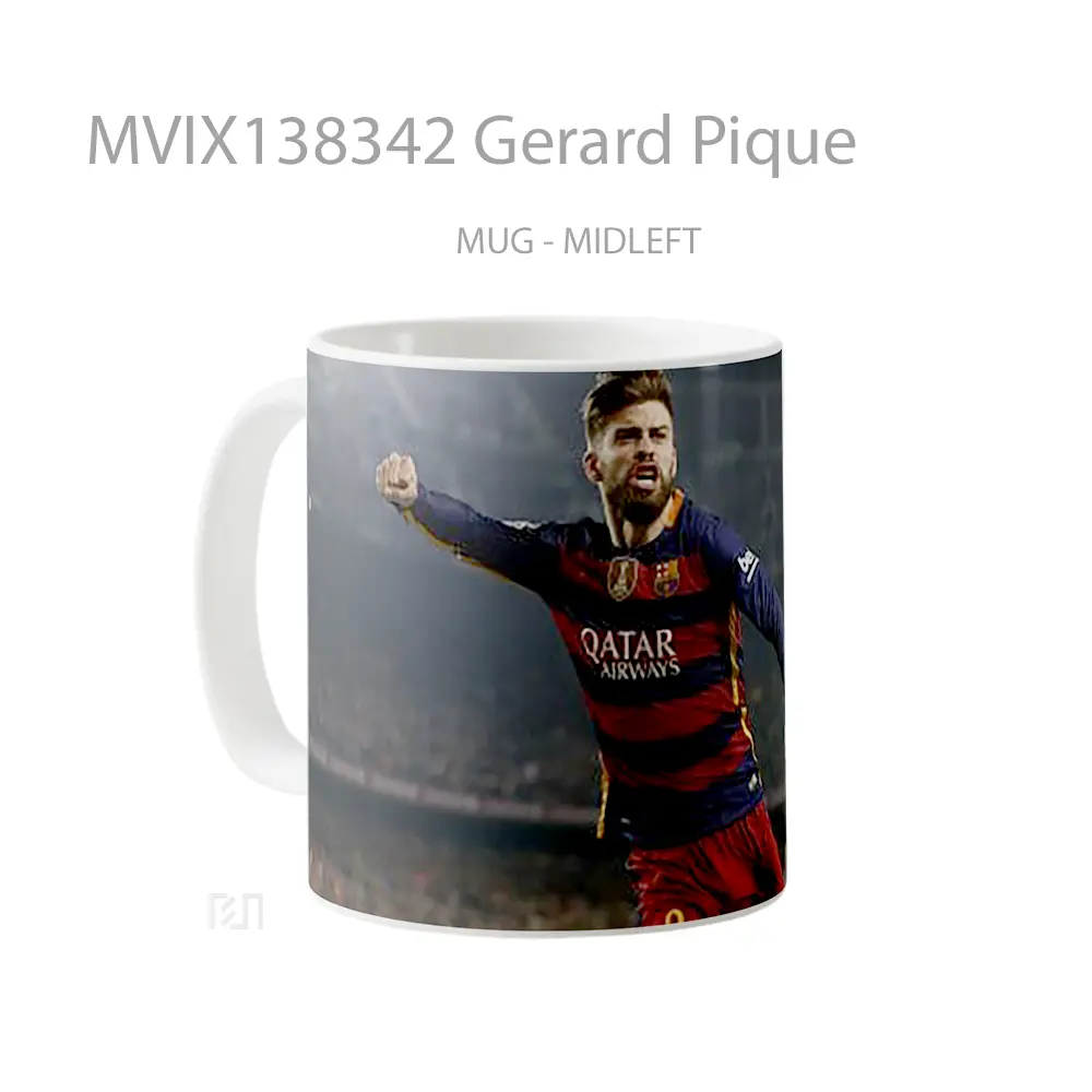 Mug Gerard Pique Gelas Keramik Unik - All-side / Desain