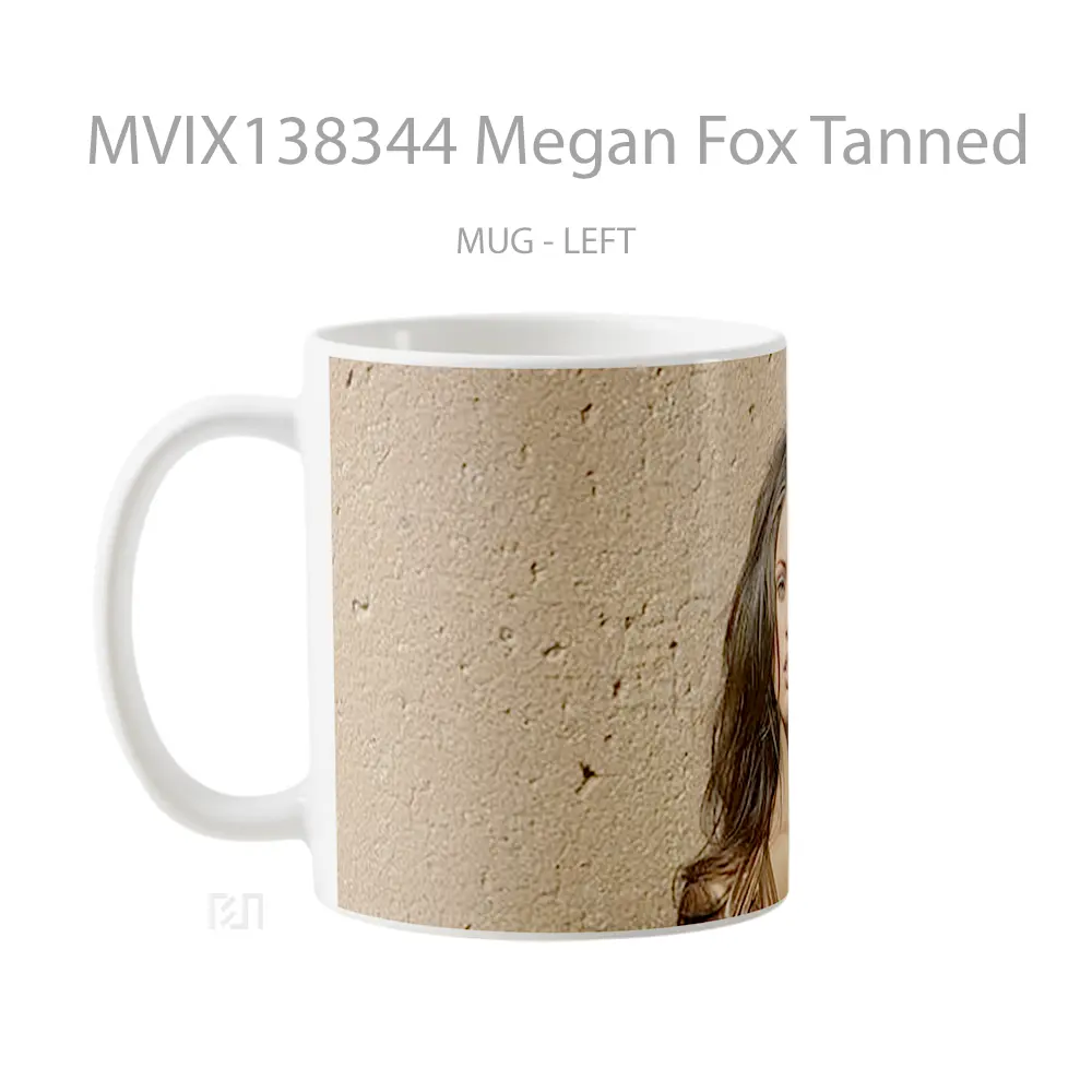 Mug Megan Fox Tanned Gelas Selebriti - All-side / Desain