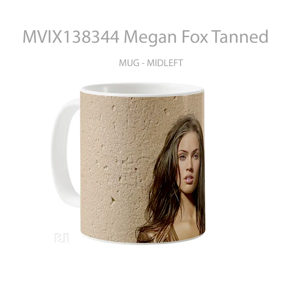 Mug Megan Fox Tanned Gelas Selebriti - All-side / Desain