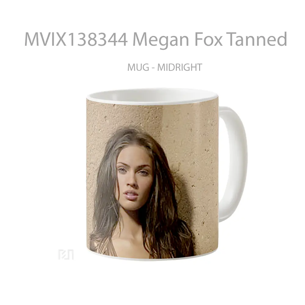 Mug Megan Fox Tanned Gelas Selebriti - All-side / Desain