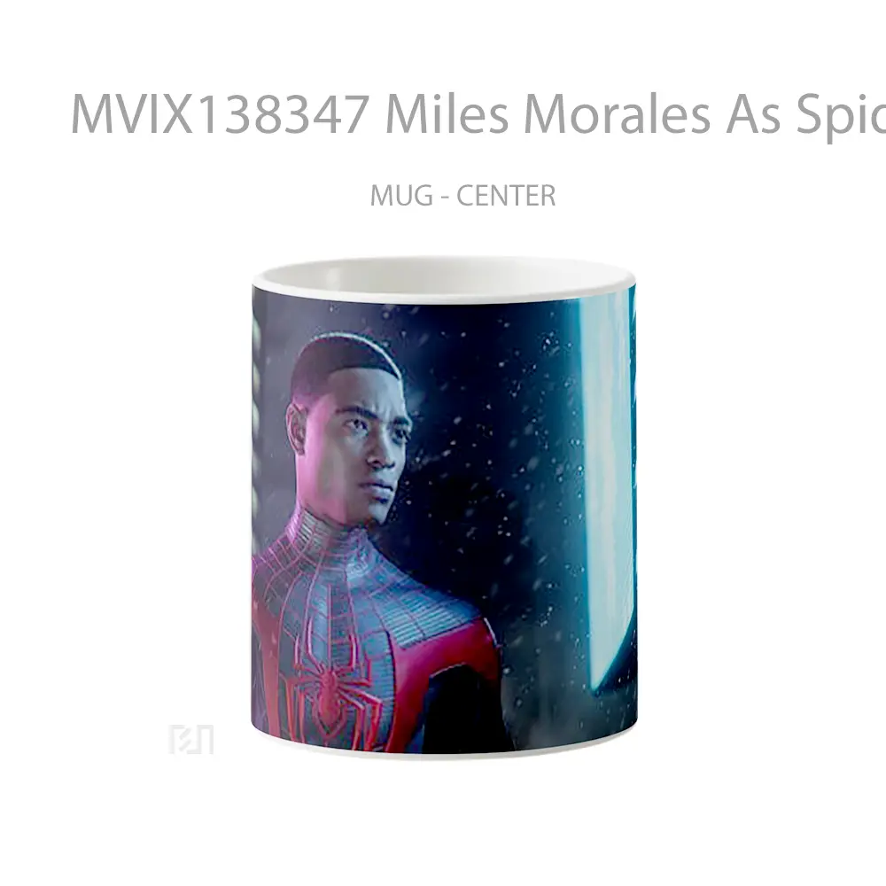Mug Miles Morales As Spiderman V1 Gelas Superhero