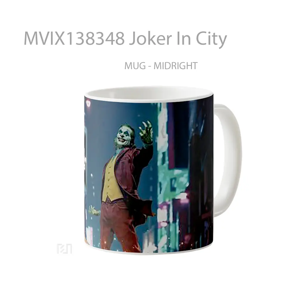 Mug Joker In City Gelas Superhero - All-side / Desain