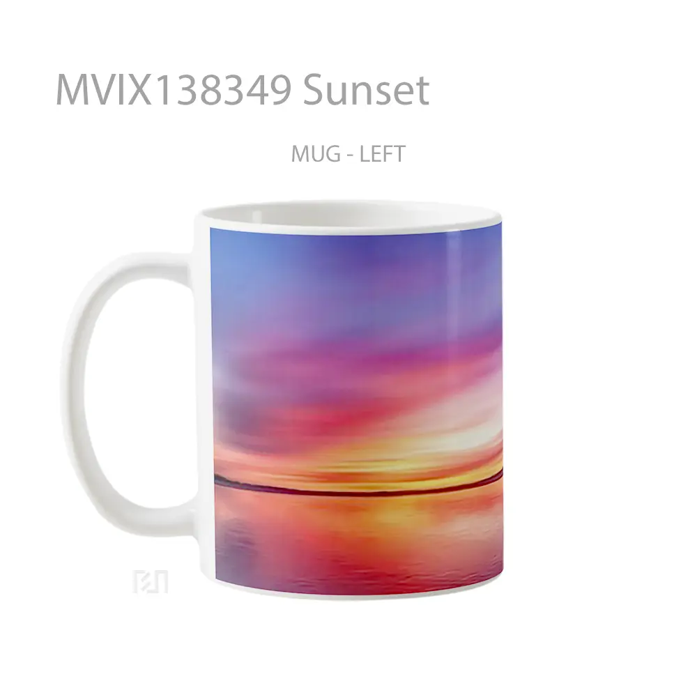 Mug Sunset Gelas Pemandangan Alam - All-side / Desain
