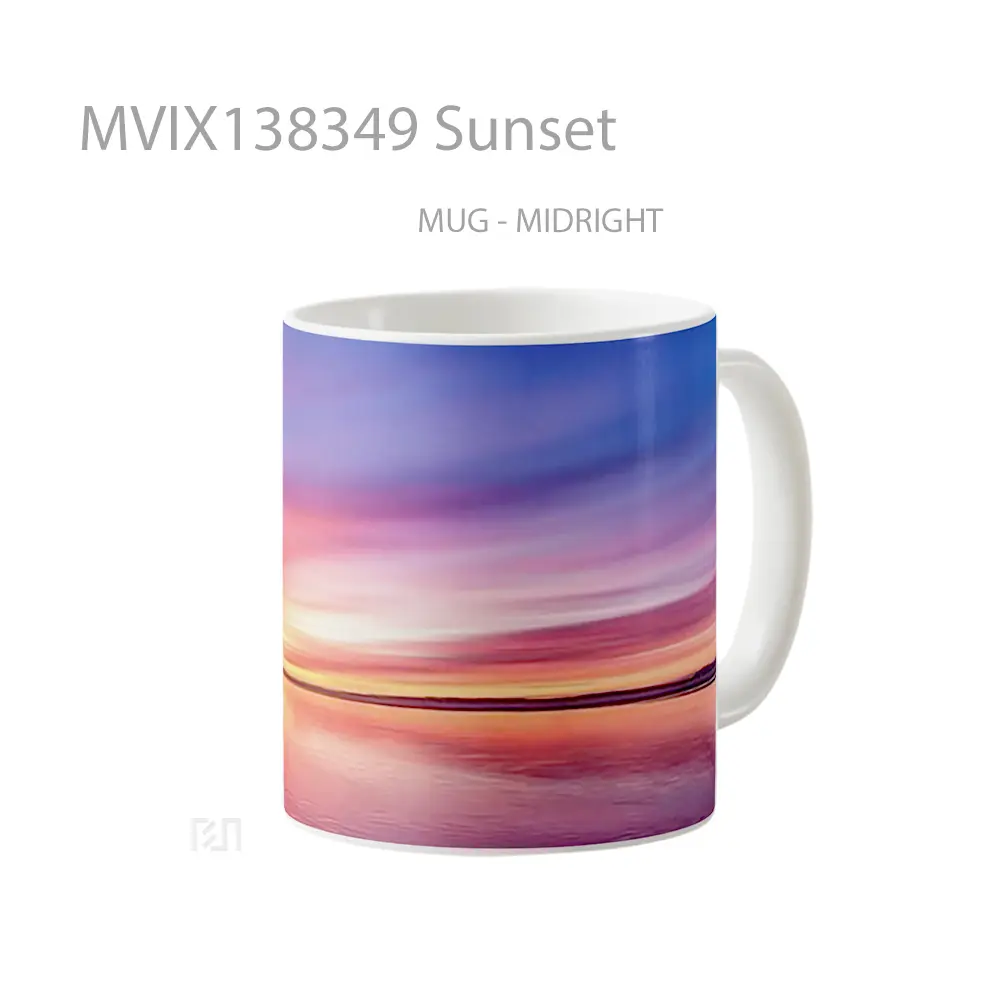 Mug Sunset Gelas Pemandangan Alam - All-side / Desain