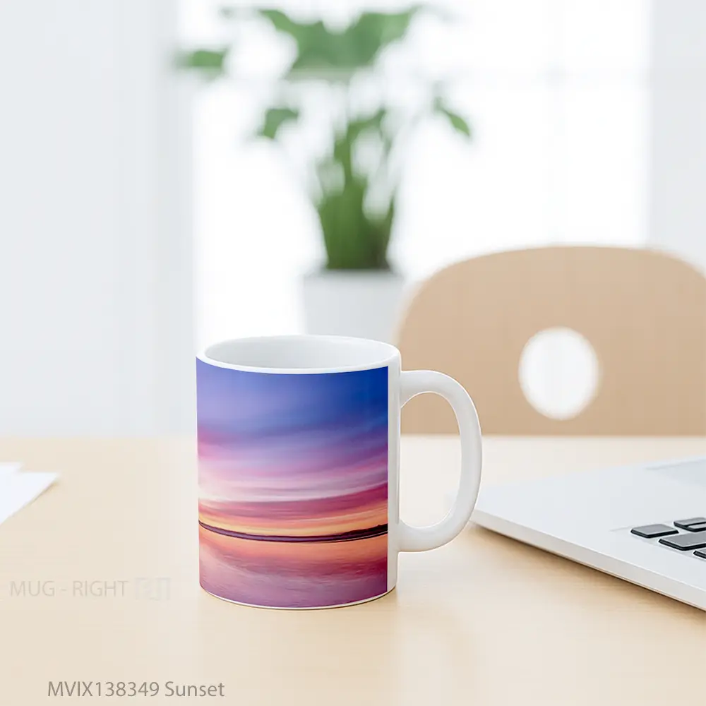 Mug Sunset Gelas Pemandangan Alam - All-side / Desain