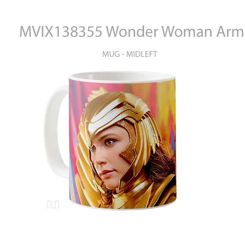 Mug Wonder Woman Armor 1984 Gelas Superhero - All-side / Desain