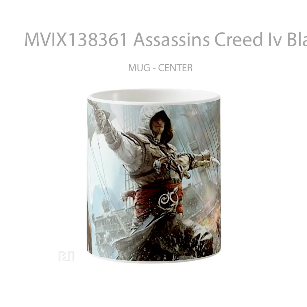 Mug Assassins Creed Iv Black Flag Cangkir Gamer