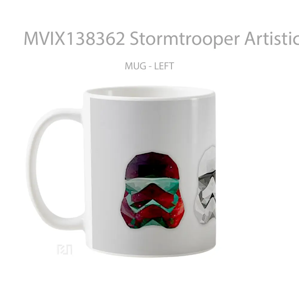 Mug Stormtrooper Artistic Gelas Star Wars - All-side / Desain