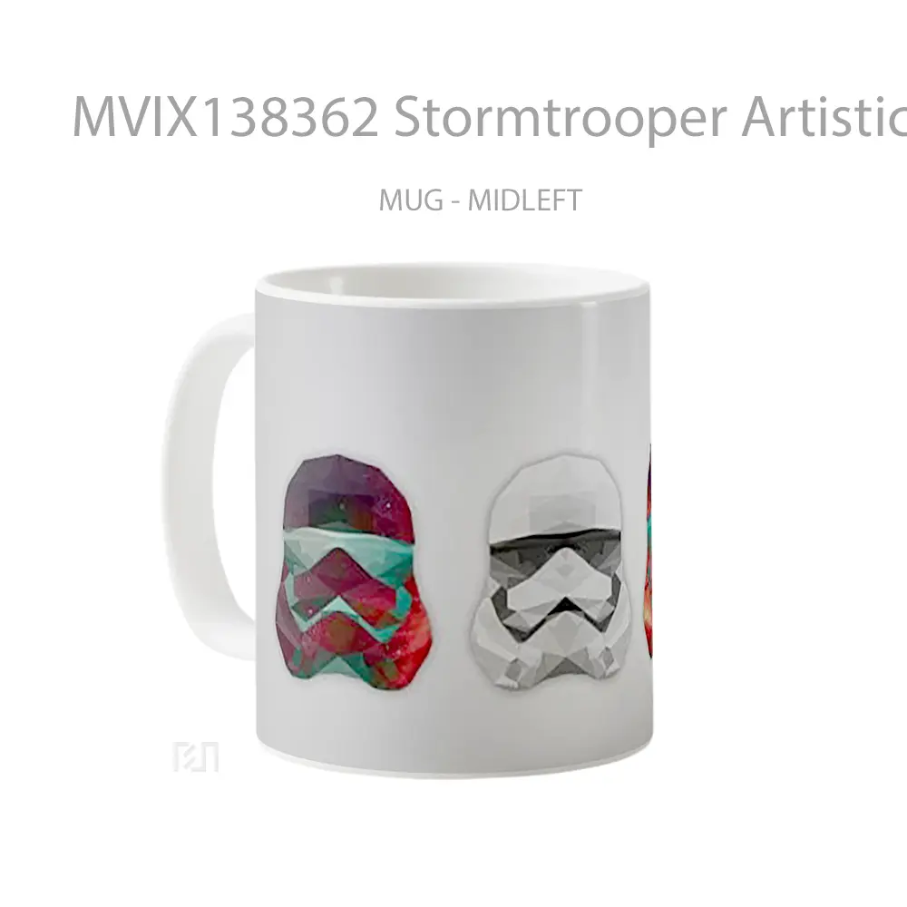 Mug Stormtrooper Artistic Gelas Star Wars - All-side / Desain