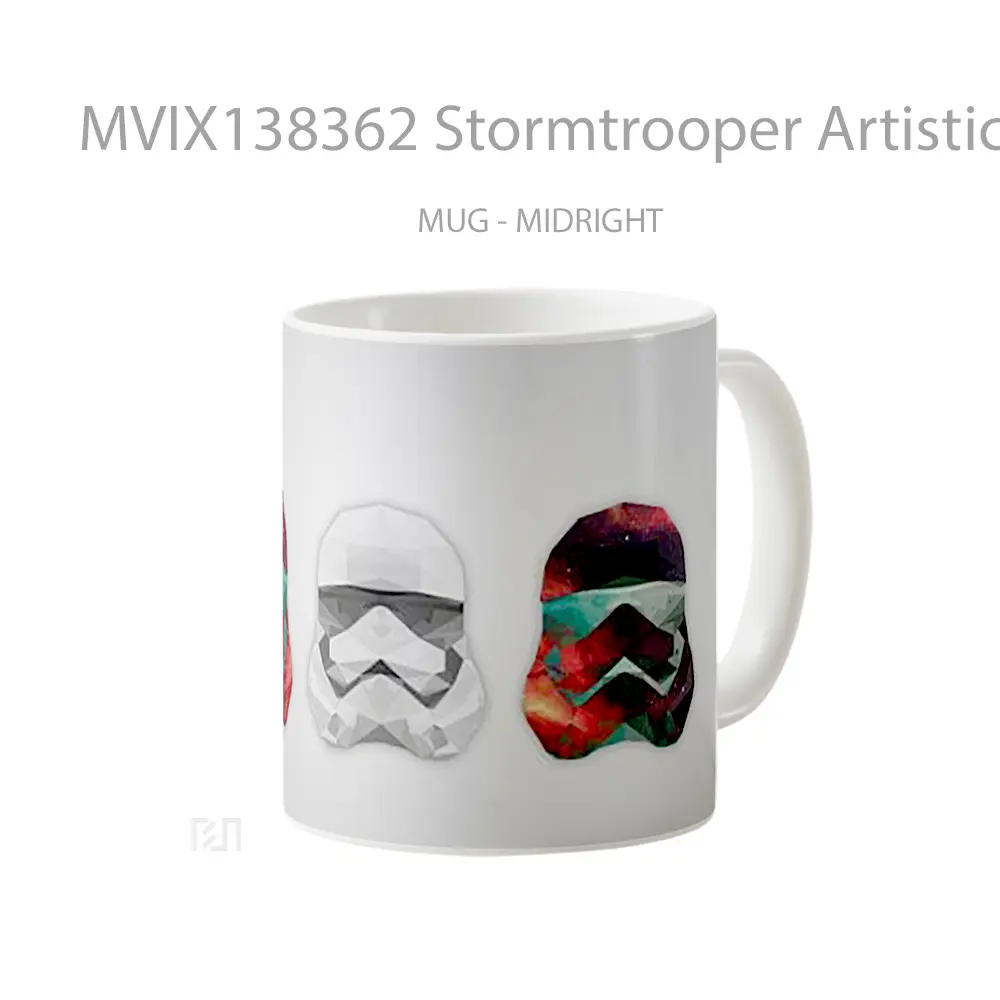 Mug Stormtrooper Artistic Gelas Star Wars - All-side / Desain