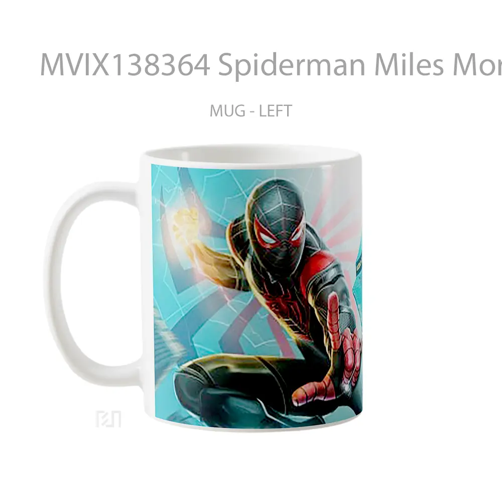 Mug Spiderman Miles Morales V2 Gelas Superhero - All-side / Desain