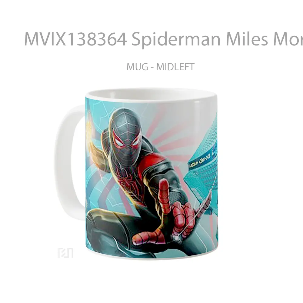 Mug Spiderman Miles Morales V2 Gelas Superhero - All-side / Desain