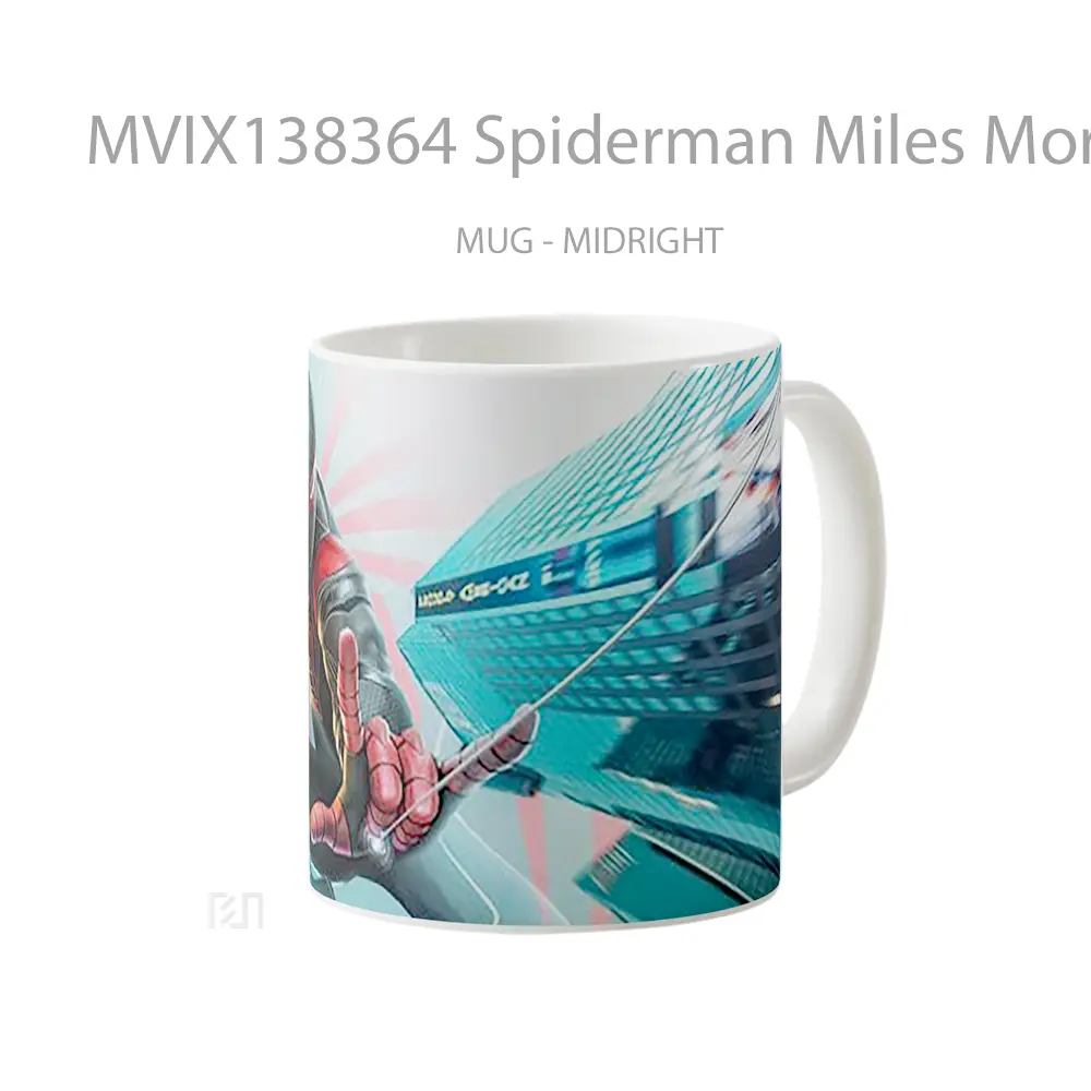 Mug Spiderman Miles Morales V2 Gelas Superhero - All-side / Desain
