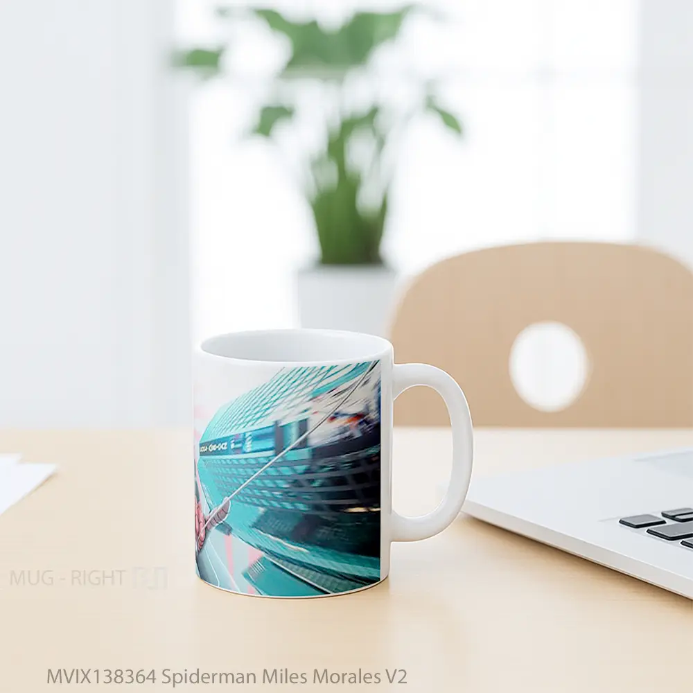 Mug Spiderman Miles Morales V2 Gelas Superhero - All-side / Desain