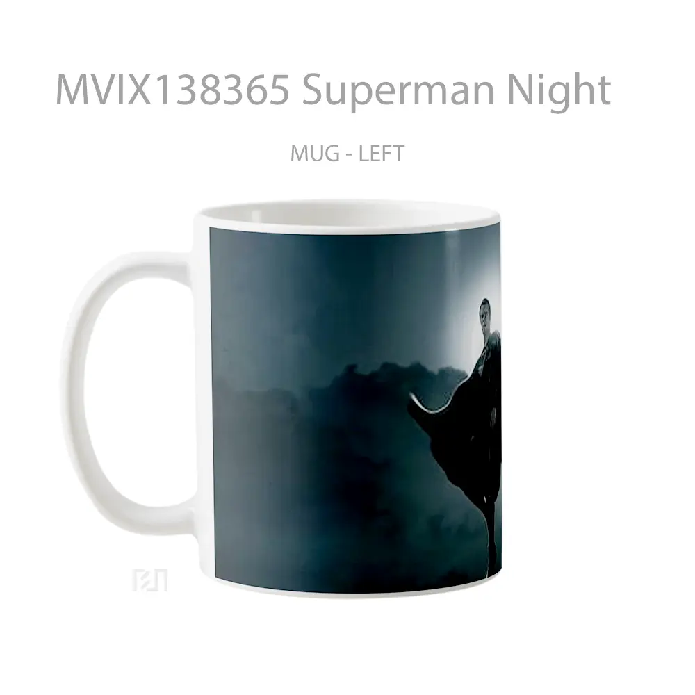 Mug Superman Night Gelas Superhero - All-side / Desain