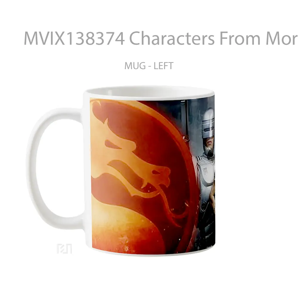 Mug Characters From Mortal Kombat Gelas Keramik Unik - All-side / Desain