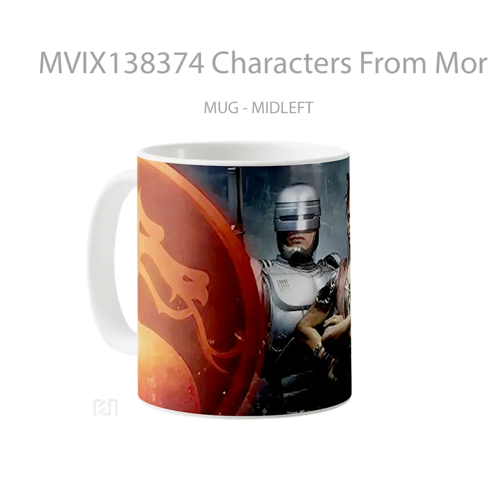 Mug Characters From Mortal Kombat Gelas Keramik Unik - All-side / Desain