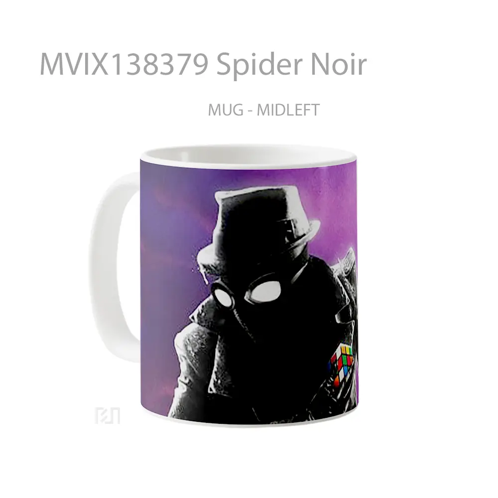 Mug Spider Noir Gelas Keramik Unik - All-side / Desain