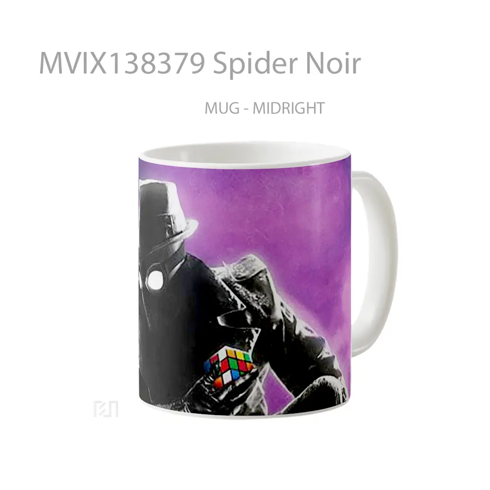 Mug Spider Noir Gelas Keramik Unik - All-side / Desain