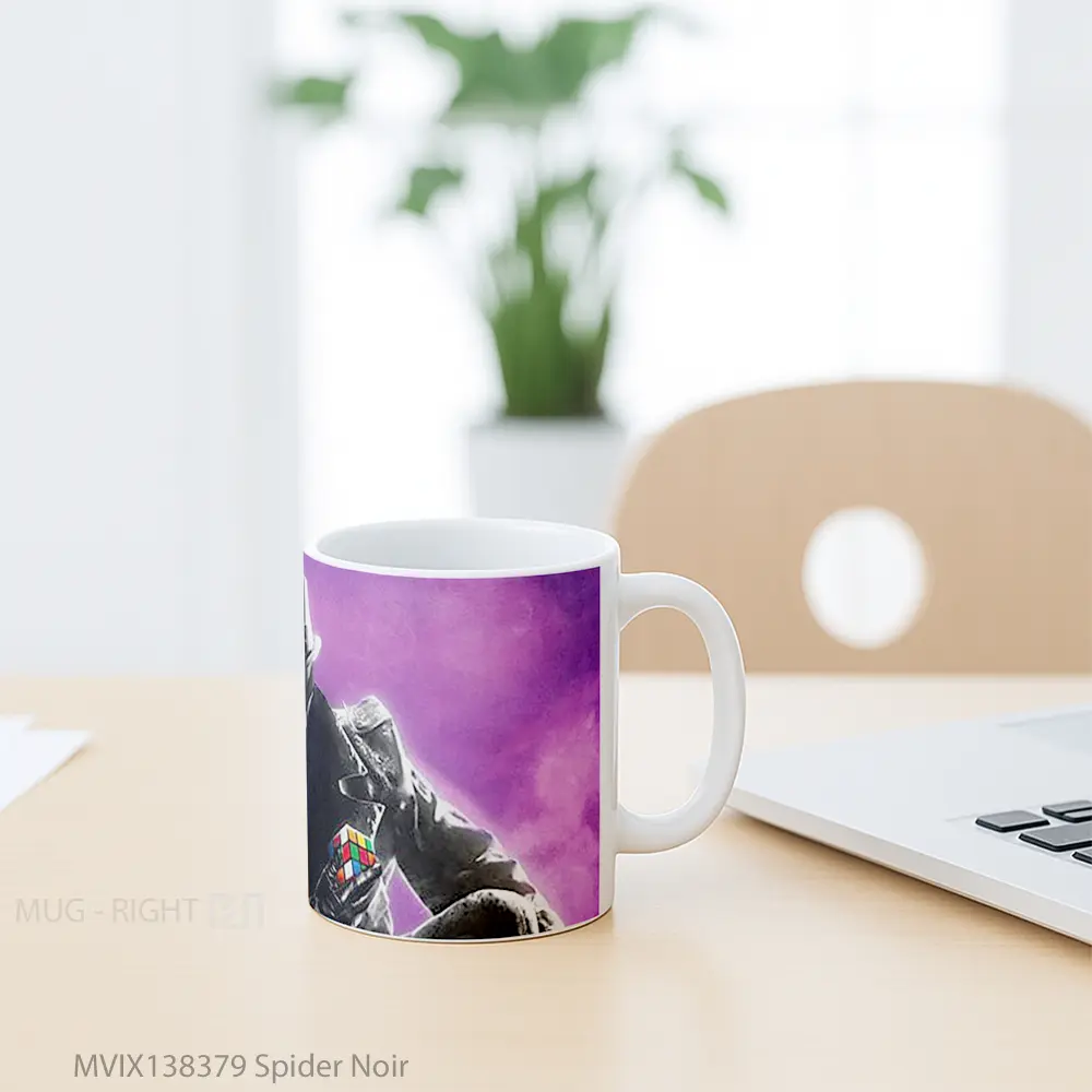 Mug Spider Noir Gelas Keramik Unik - All-side / Desain