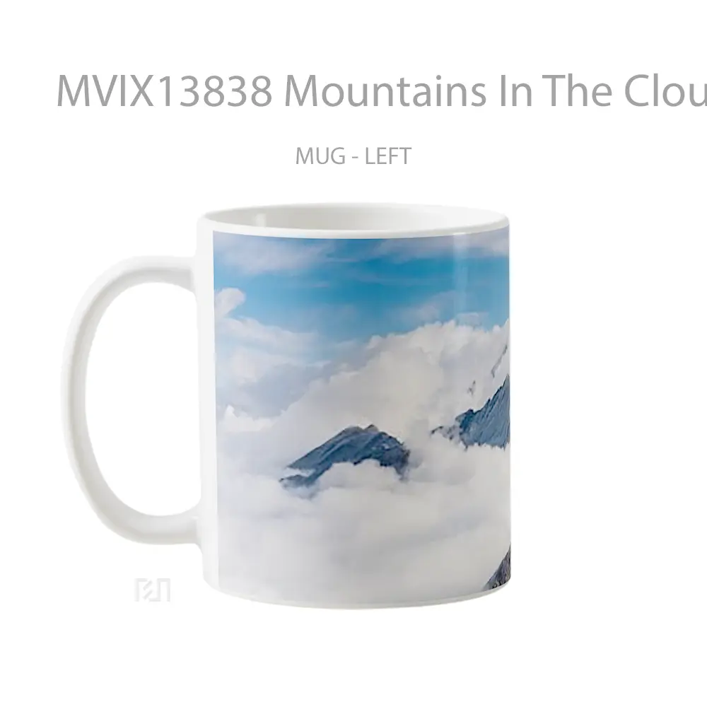 Mug Mountains In The Clouds Gelas Pemandangan Alam - All-side / Desain