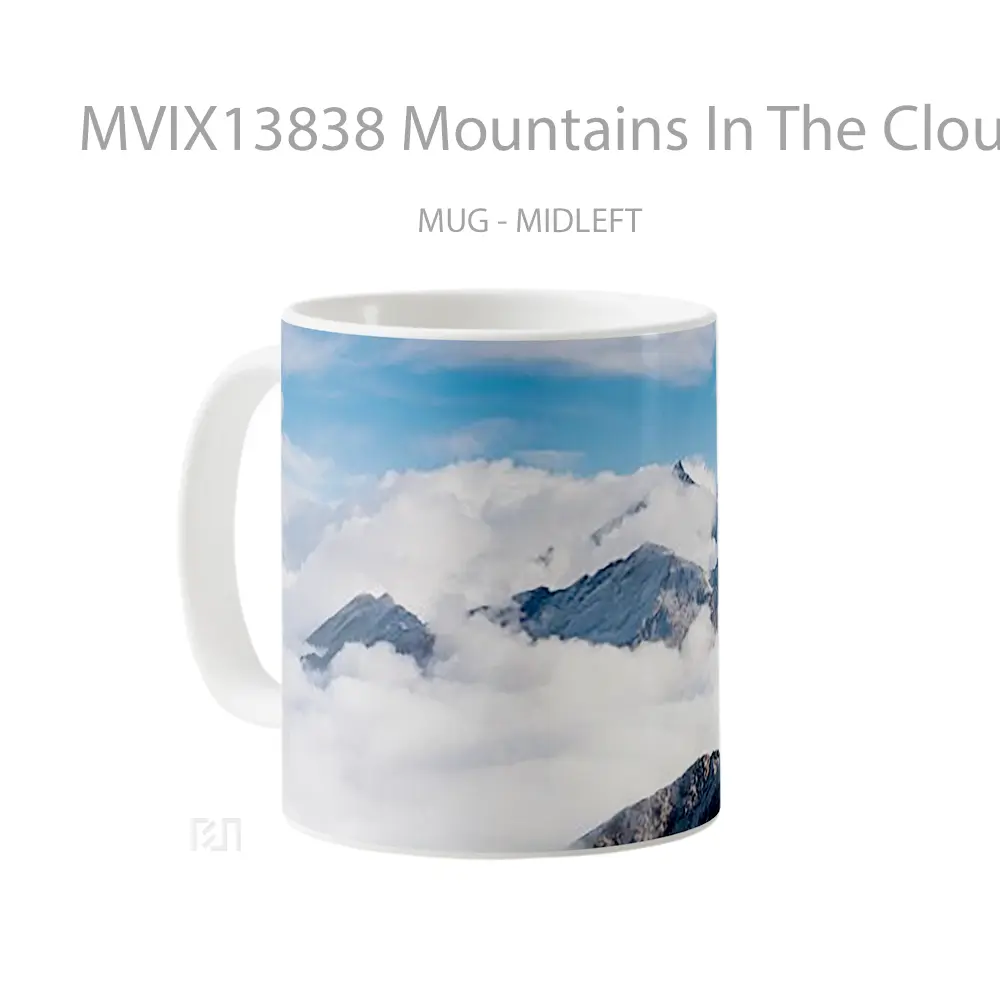 Mug Mountains In The Clouds Gelas Pemandangan Alam - All-side / Desain