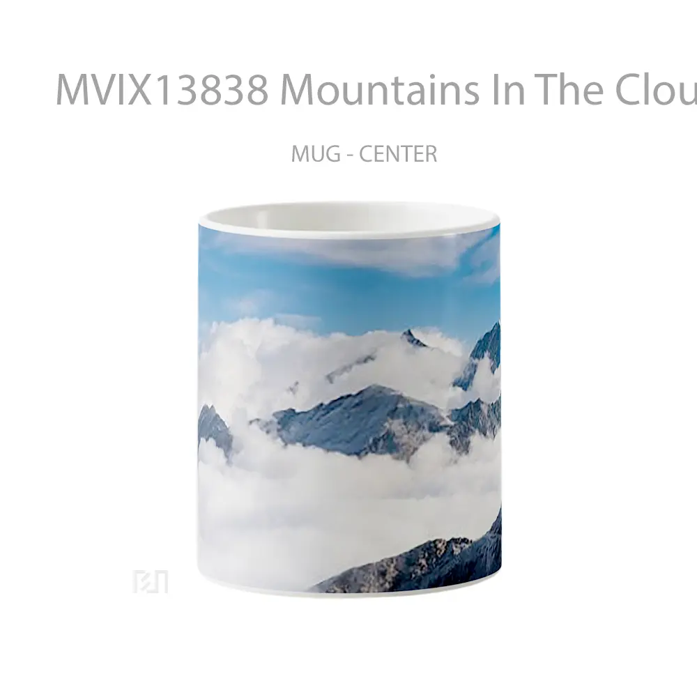 Mug Mountains In The Clouds Gelas Pemandangan Alam