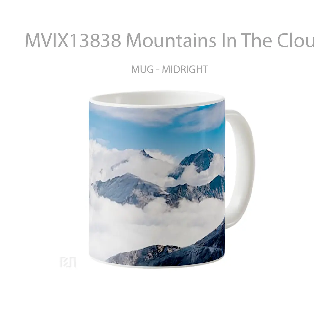 Mug Mountains In The Clouds Gelas Pemandangan Alam - All-side / Desain