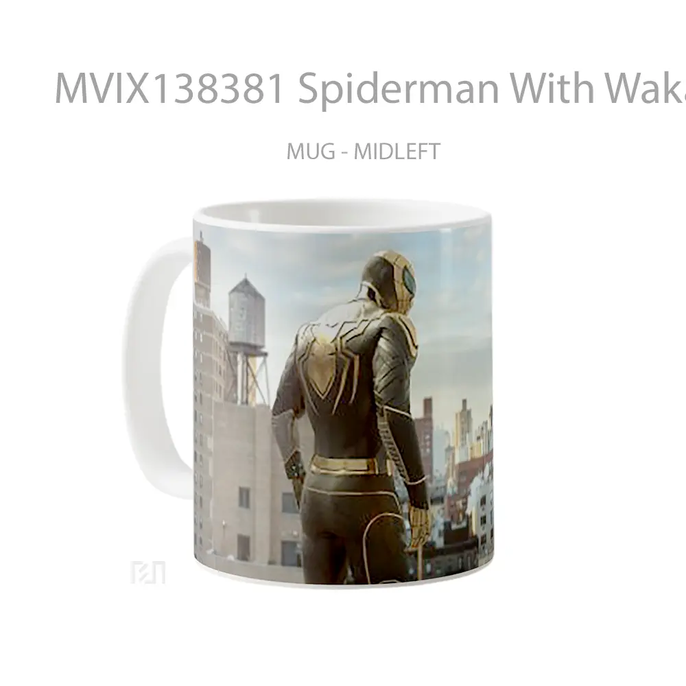 Mug Spiderman With Wakandan Armor Gelas Superhero - All-side / Desain