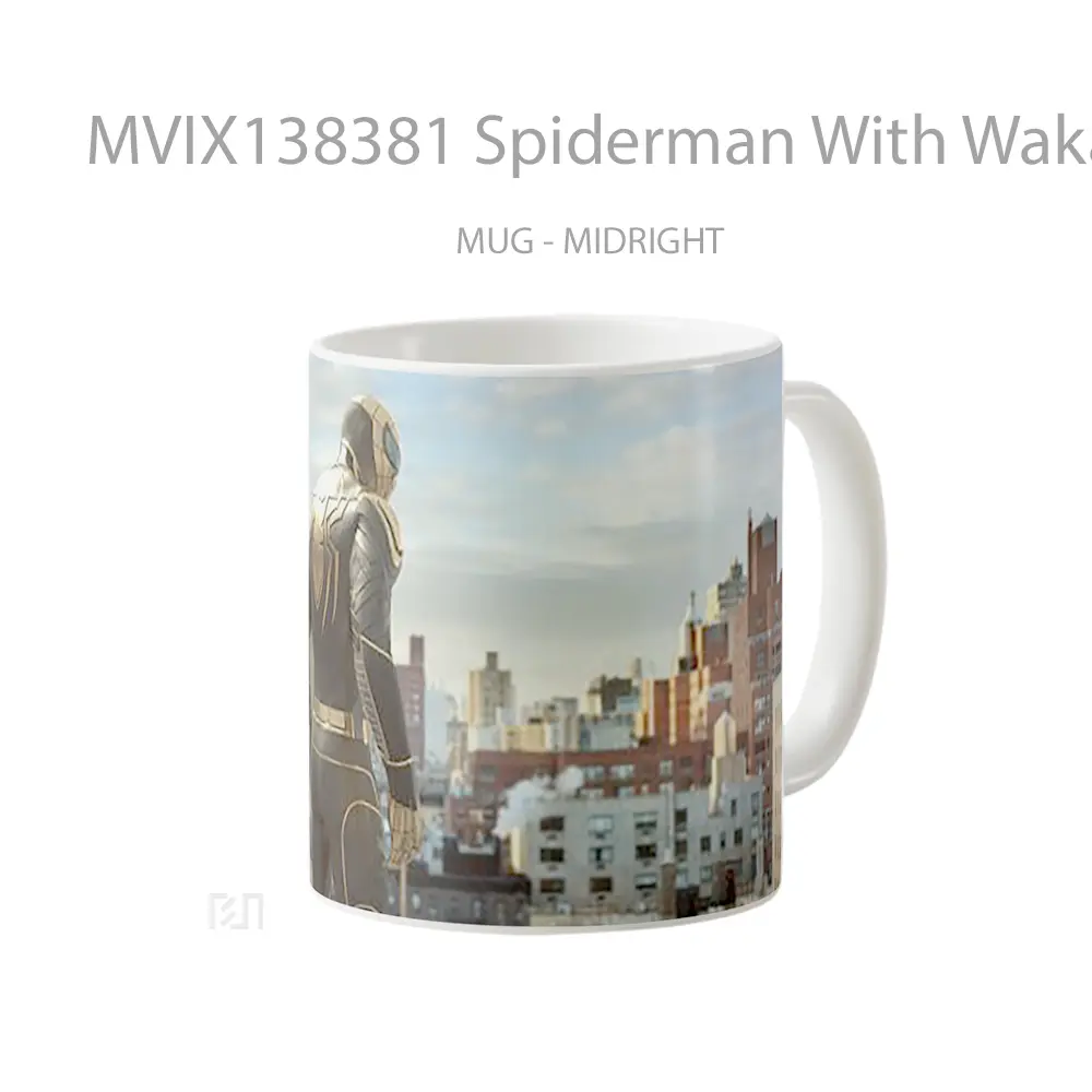 Mug Spiderman With Wakandan Armor Gelas Superhero - All-side / Desain
