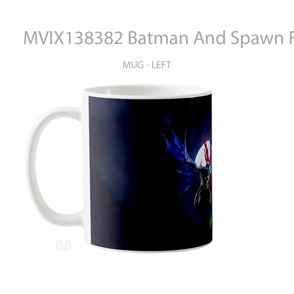 Mug Batman And Spawn Fanart Gelas Superhero - All-side / Desain