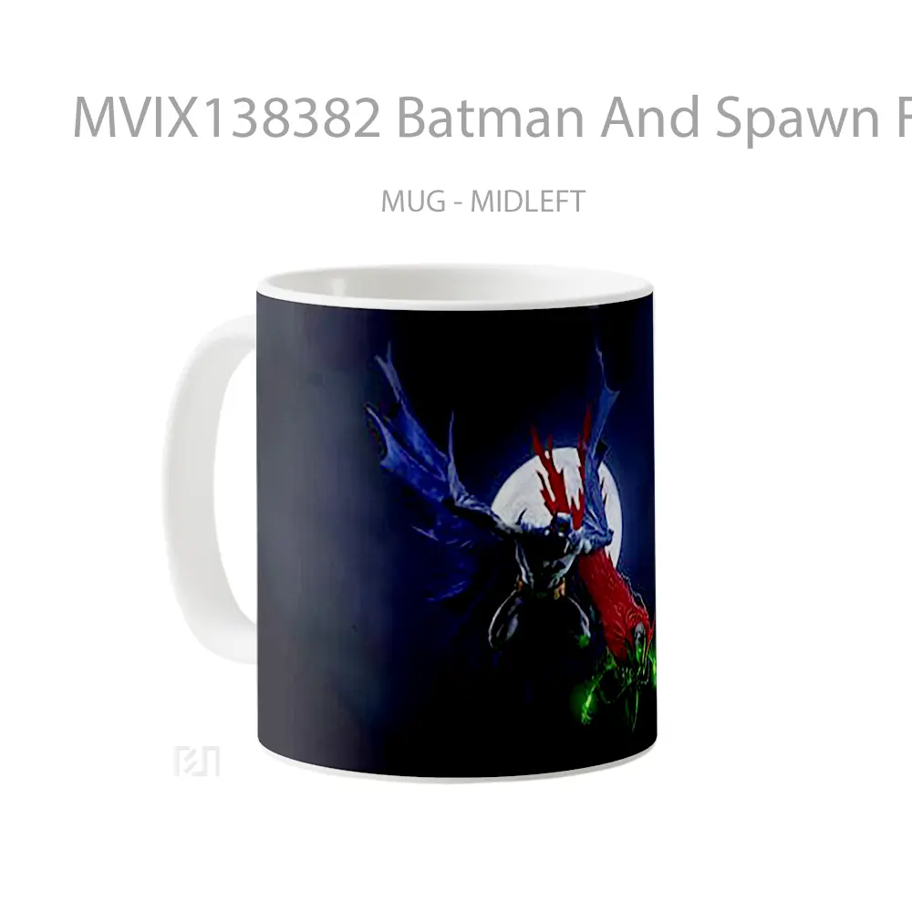 Mug Batman And Spawn Fanart Gelas Superhero - All-side / Desain