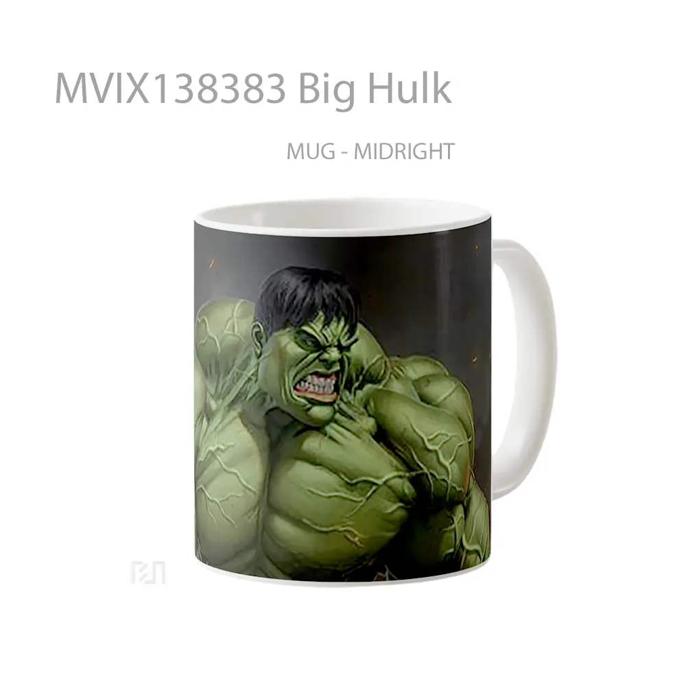 Mug Big Hulk Gelas Superhero - All-side / Desain