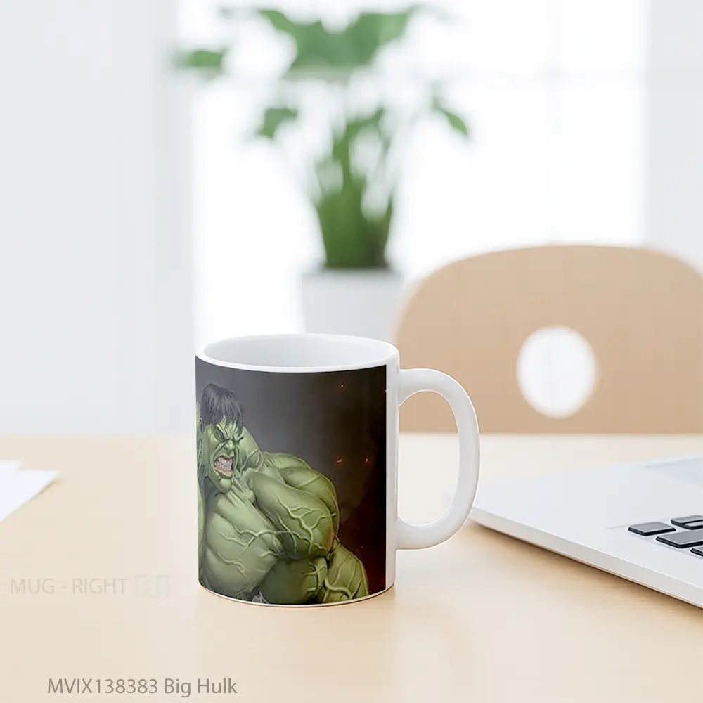 Mug Big Hulk Gelas Superhero - All-side / Desain