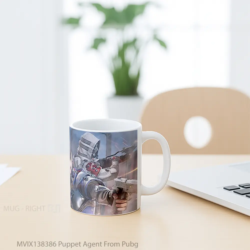 Mug Puppet Agent From Pubg Cangkir Gamer - All-side / Desain