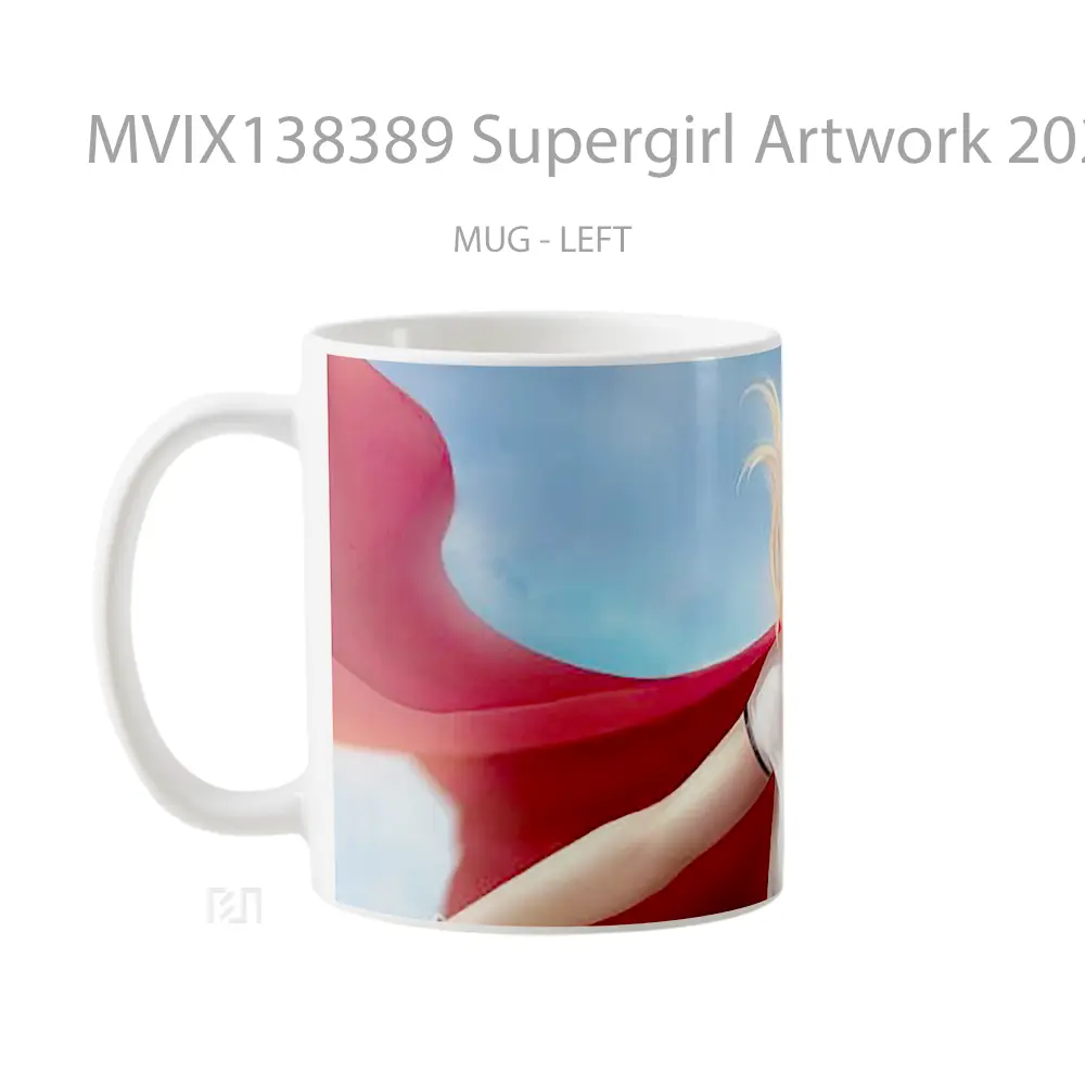 Mug Supergirl Artwork 2020 Gelas Seni Modern - All-side / Desain
