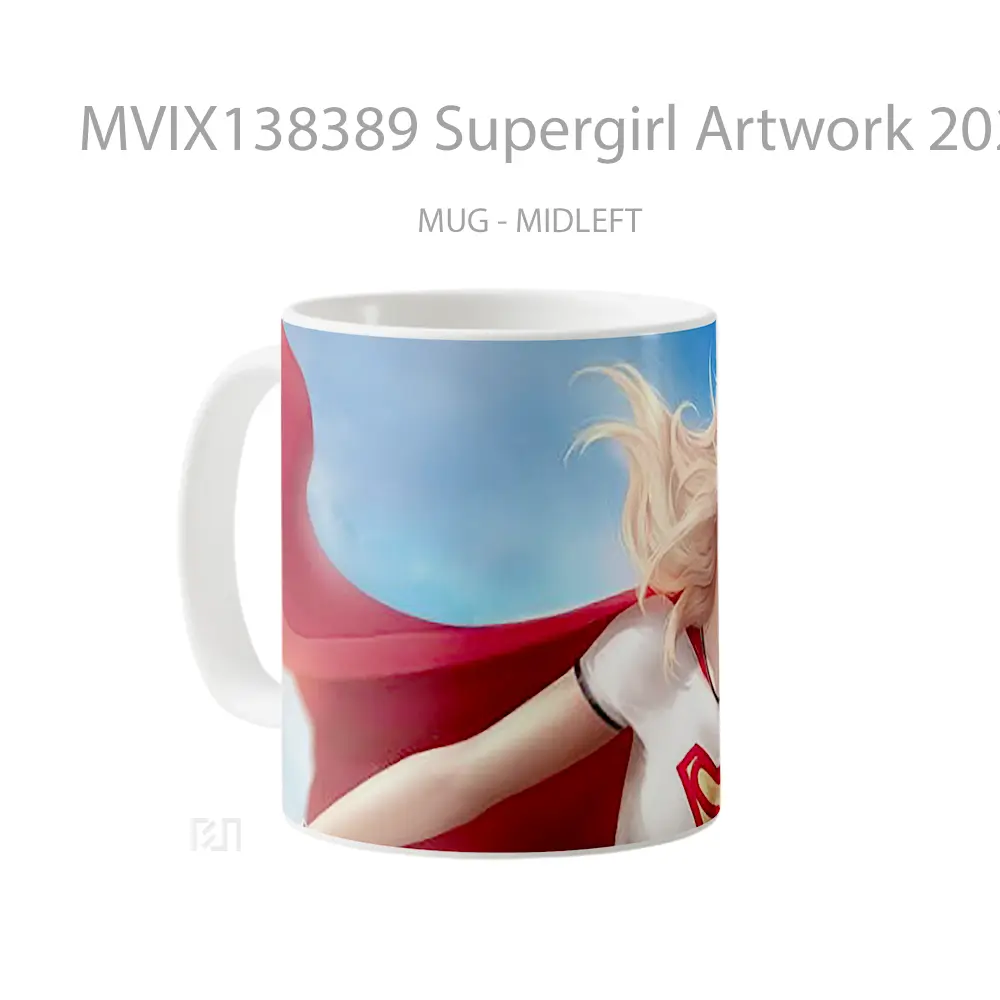 Mug Supergirl Artwork 2020 Gelas Seni Modern - All-side / Desain