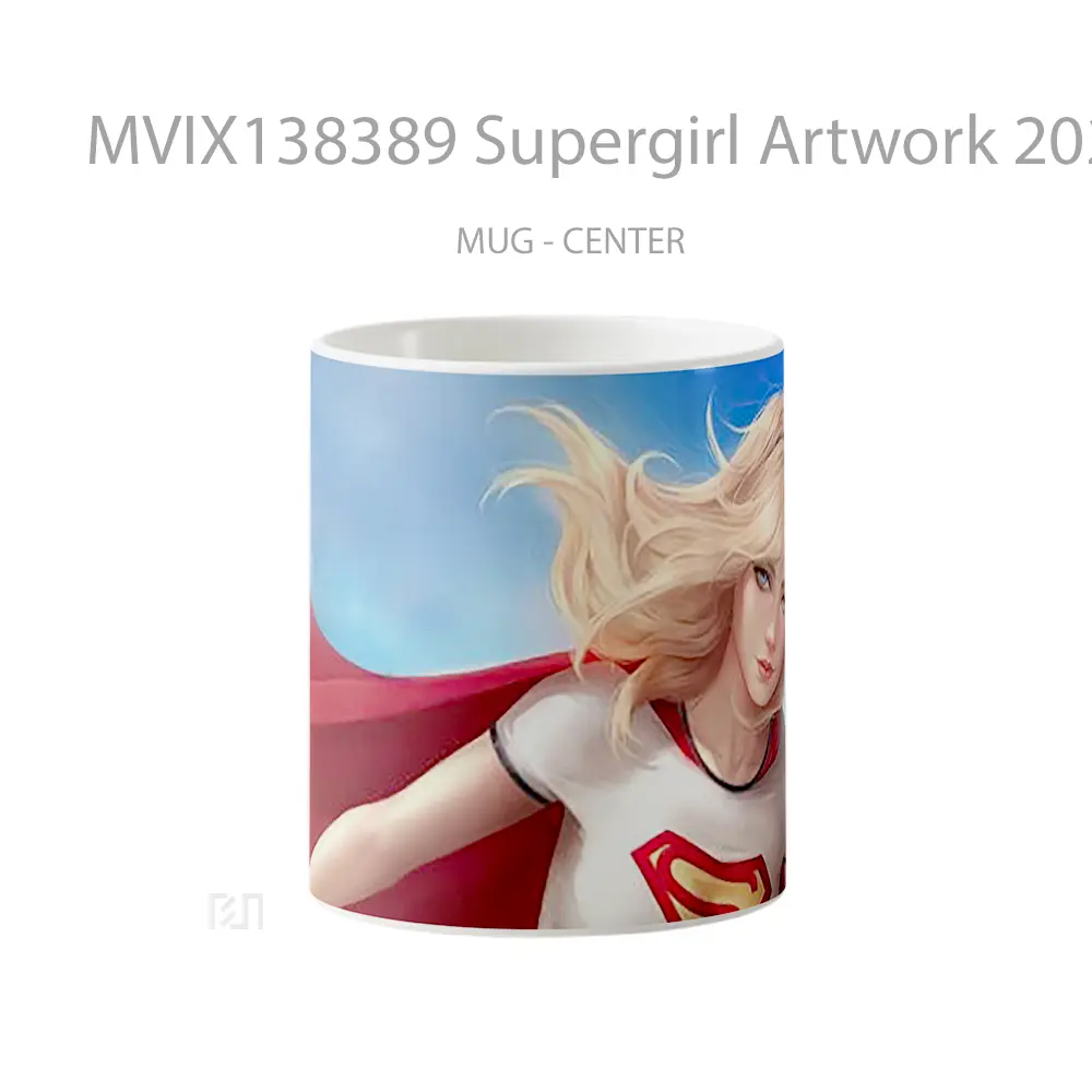 Mug Supergirl Artwork 2020 Gelas Seni Modern