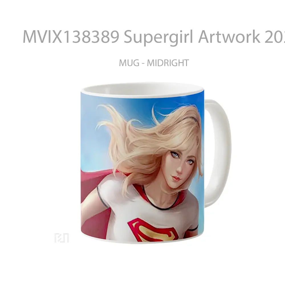 Mug Supergirl Artwork 2020 Gelas Seni Modern - All-side / Desain