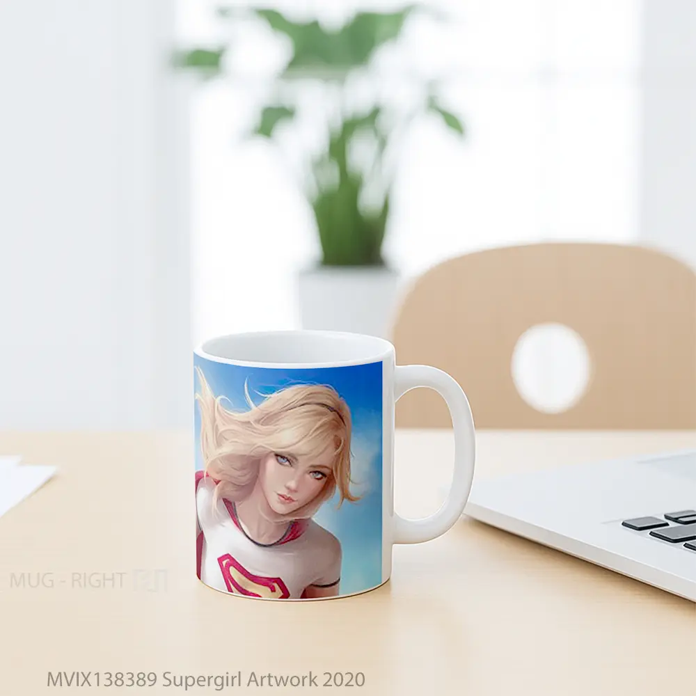 Mug Supergirl Artwork 2020 Gelas Seni Modern - All-side / Desain