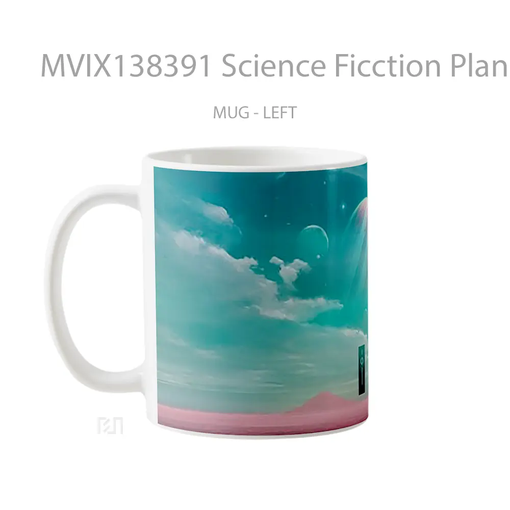 Mug Science Ficction Planet Amonng Stars Gelas Astronomi - All-side / Desain